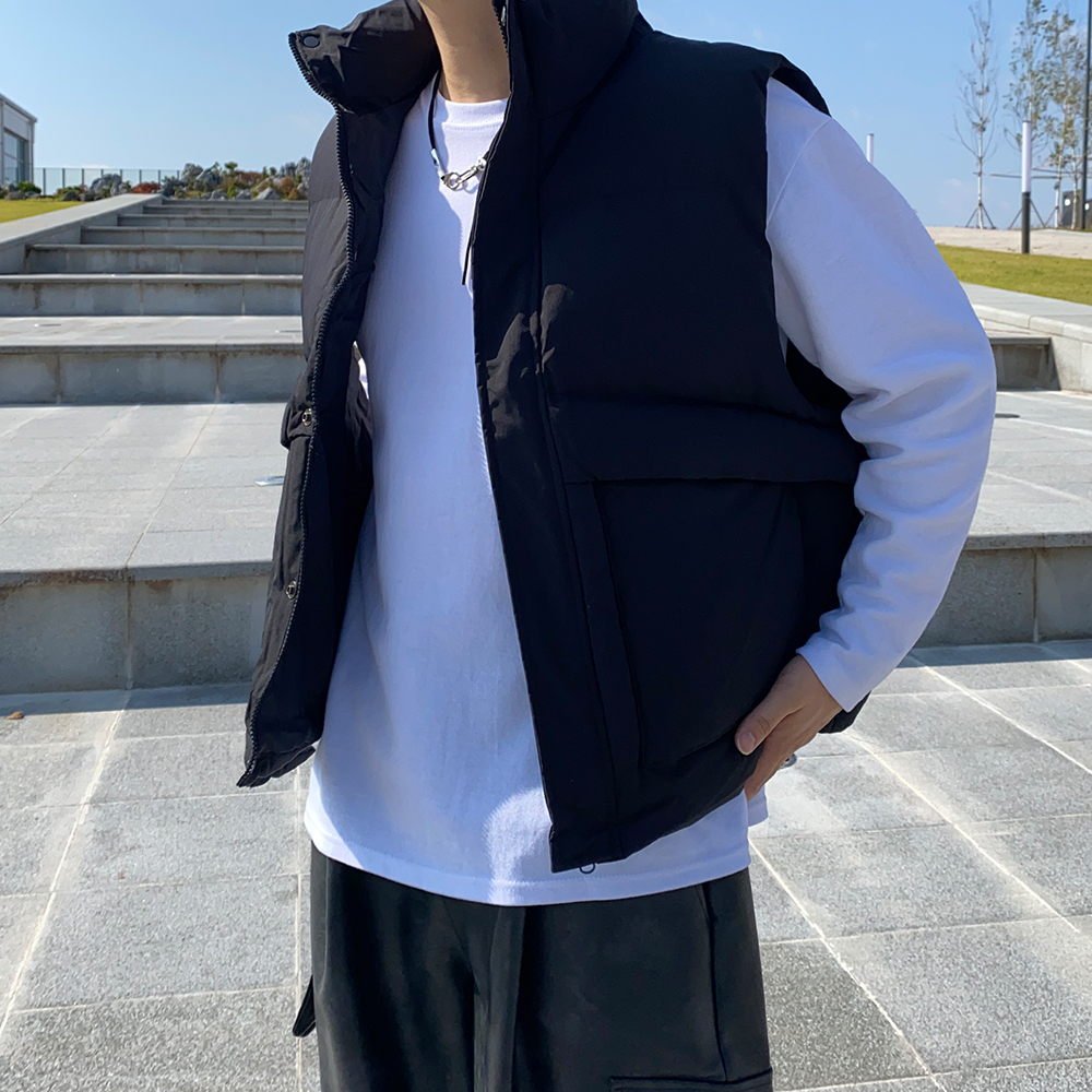 남자조끼패딩 겨울 남성웰론패딩조끼 - 상세 이미지 5