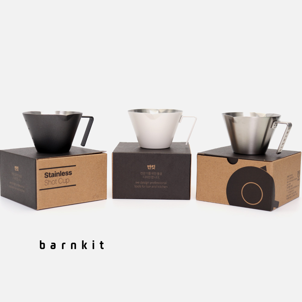 반킷 커피 샷잔 에스프레소 스테인리스 벨크리머 더블 스파웃 손잡이 컵 125ml - 상세 이미지 2