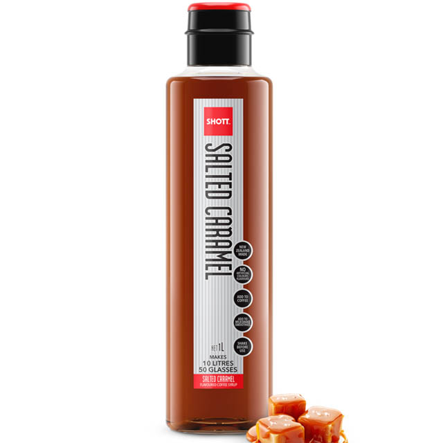 SHOTT 샷 솔티드카라멜 1000ml 카라멜라떼 - 상품 이미지