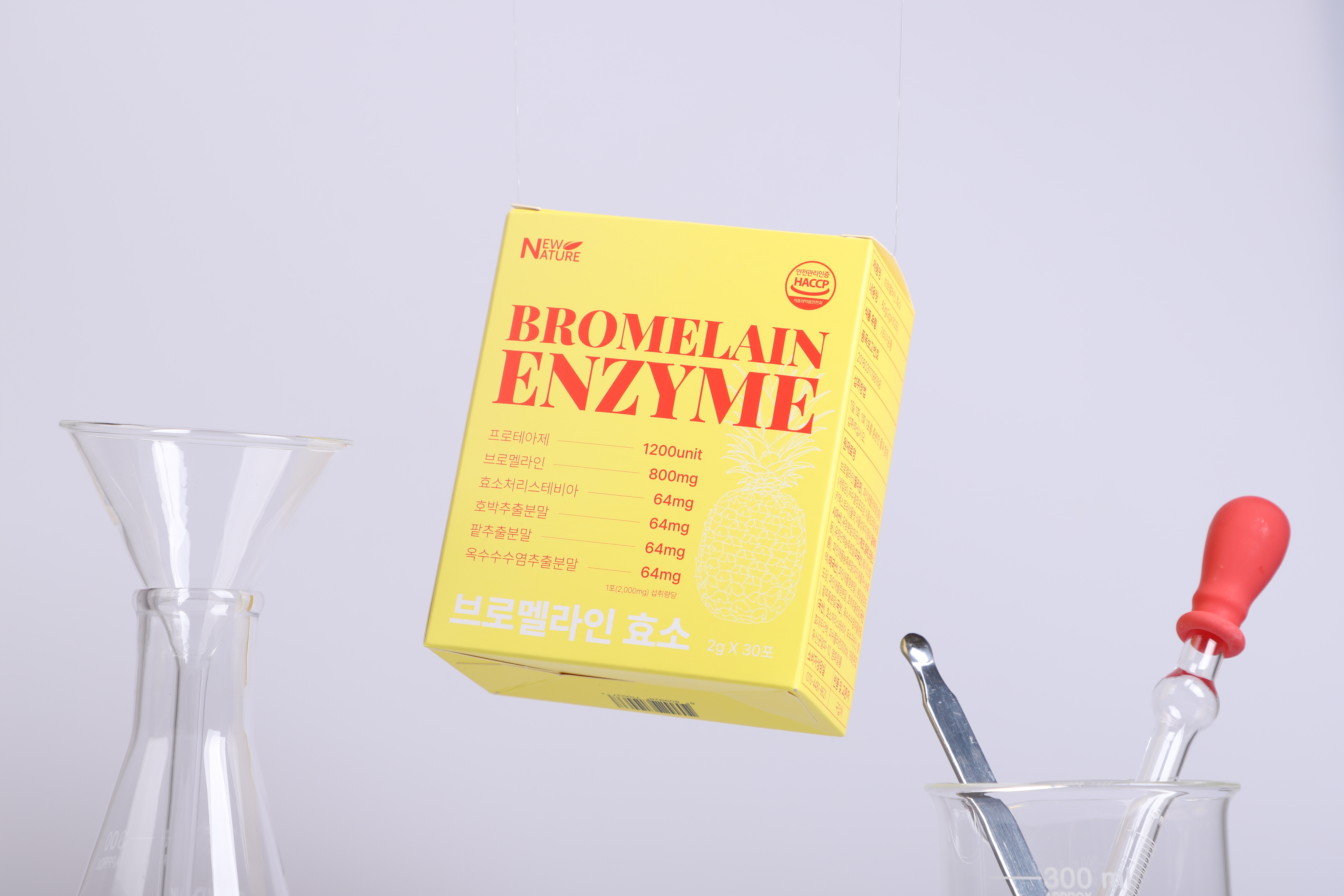 뉴네이처 효소 국내생산 브로멜라인 파인애플 곡물 발효 효소 2g 6+2 - 상세 이미지 2