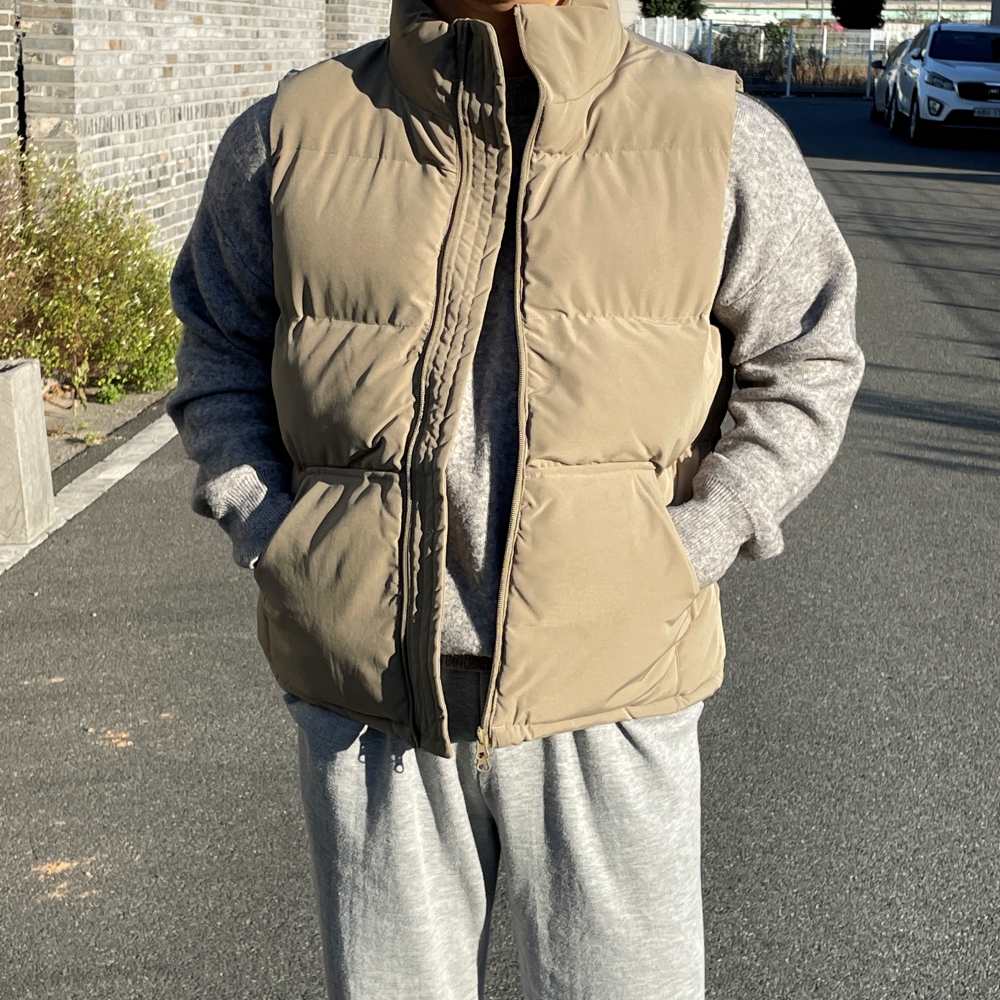 남자패딩조끼 커플패딩조끼 웰론베스트 이미지 1