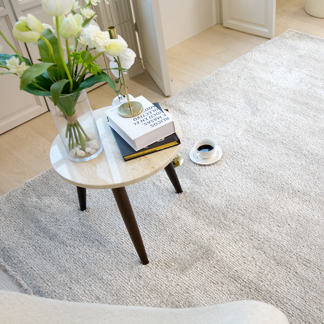 [스펙트럼] 수입 고급 카페트 거실러그 푹신한 벨기에 장모 사계절 대형 크림160x230