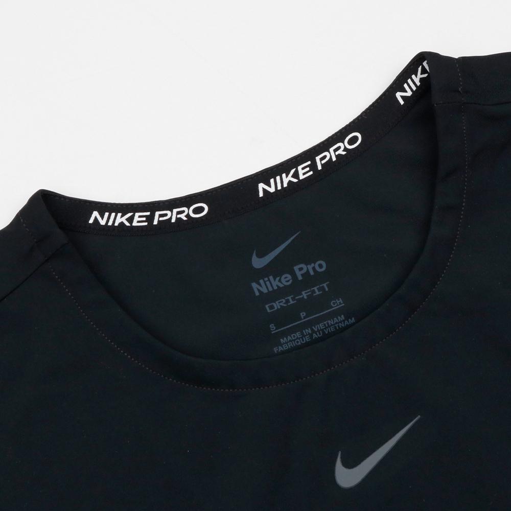 나이키 우먼 프로 크롭 긴팔티 FB5234-010