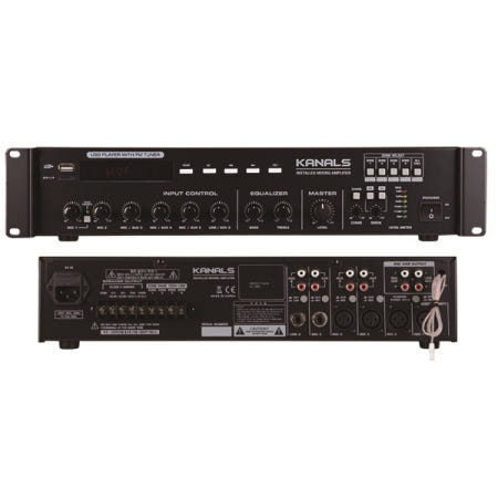 PA 하이 앰프 KANALS(카날스) BKH-300 출력250W 가든 마트 매장 방송용