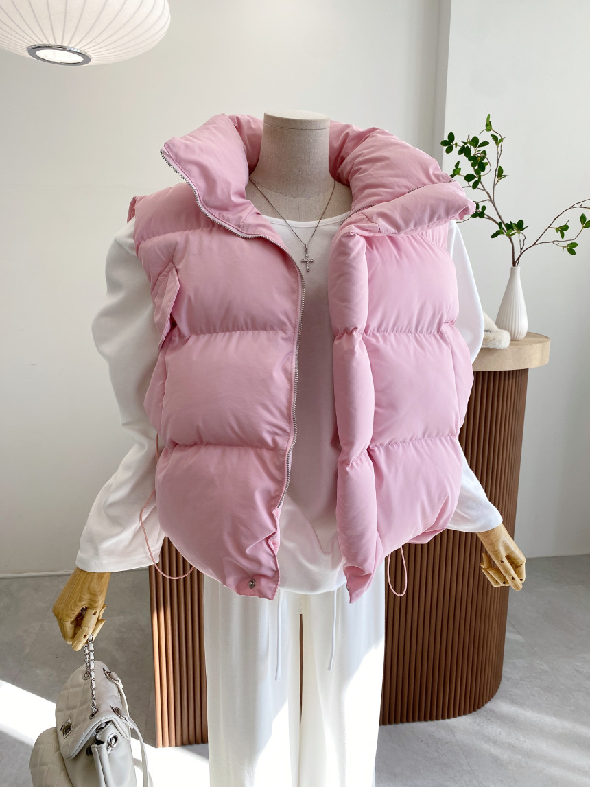 4color 팡파레 웰론 오버핏 여성 패딩조끼 상세 이미지 42