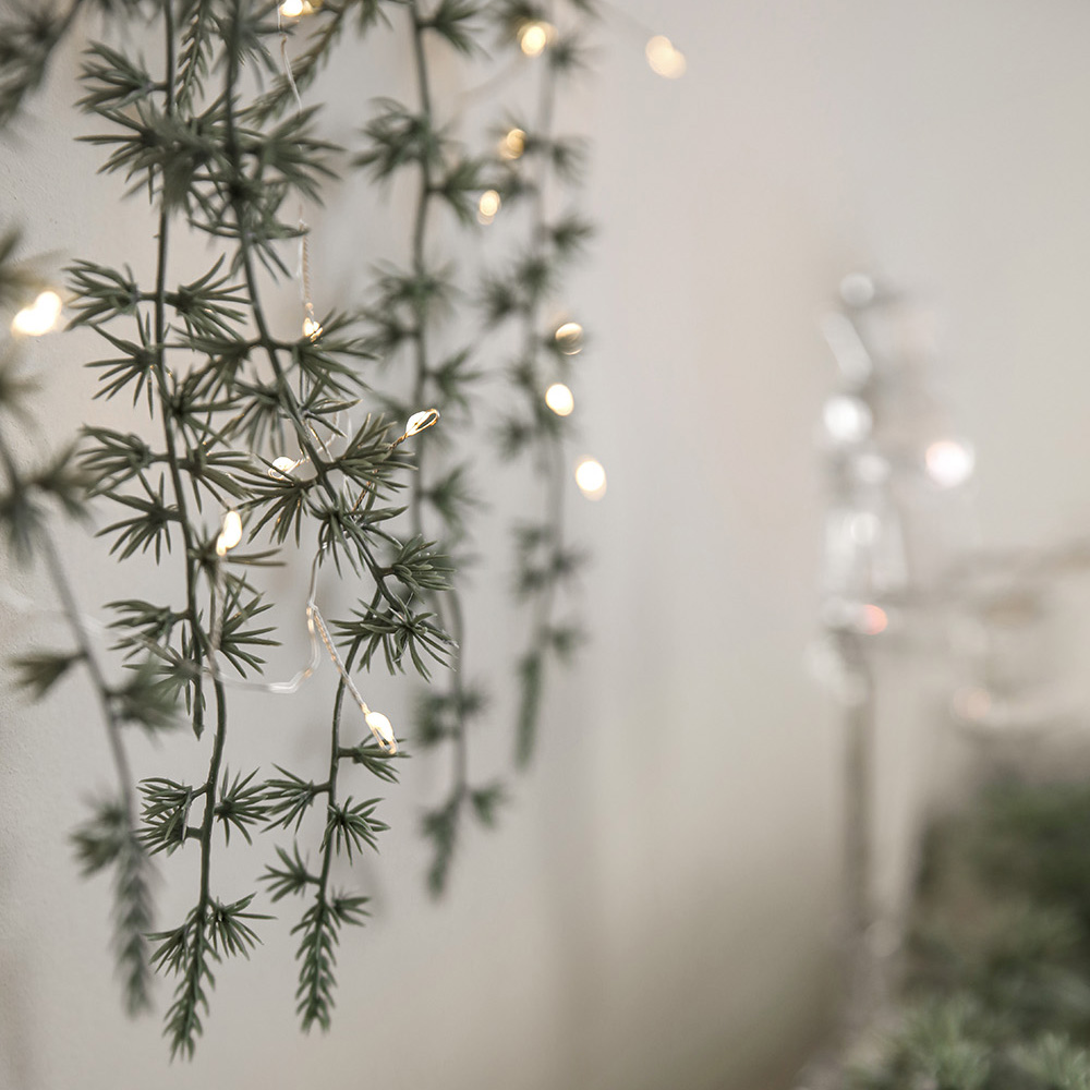 커튼 실버 리모컨 크리스마스 트리 조명 장식 지네 전구 웜화이트 250구 어댑터포함