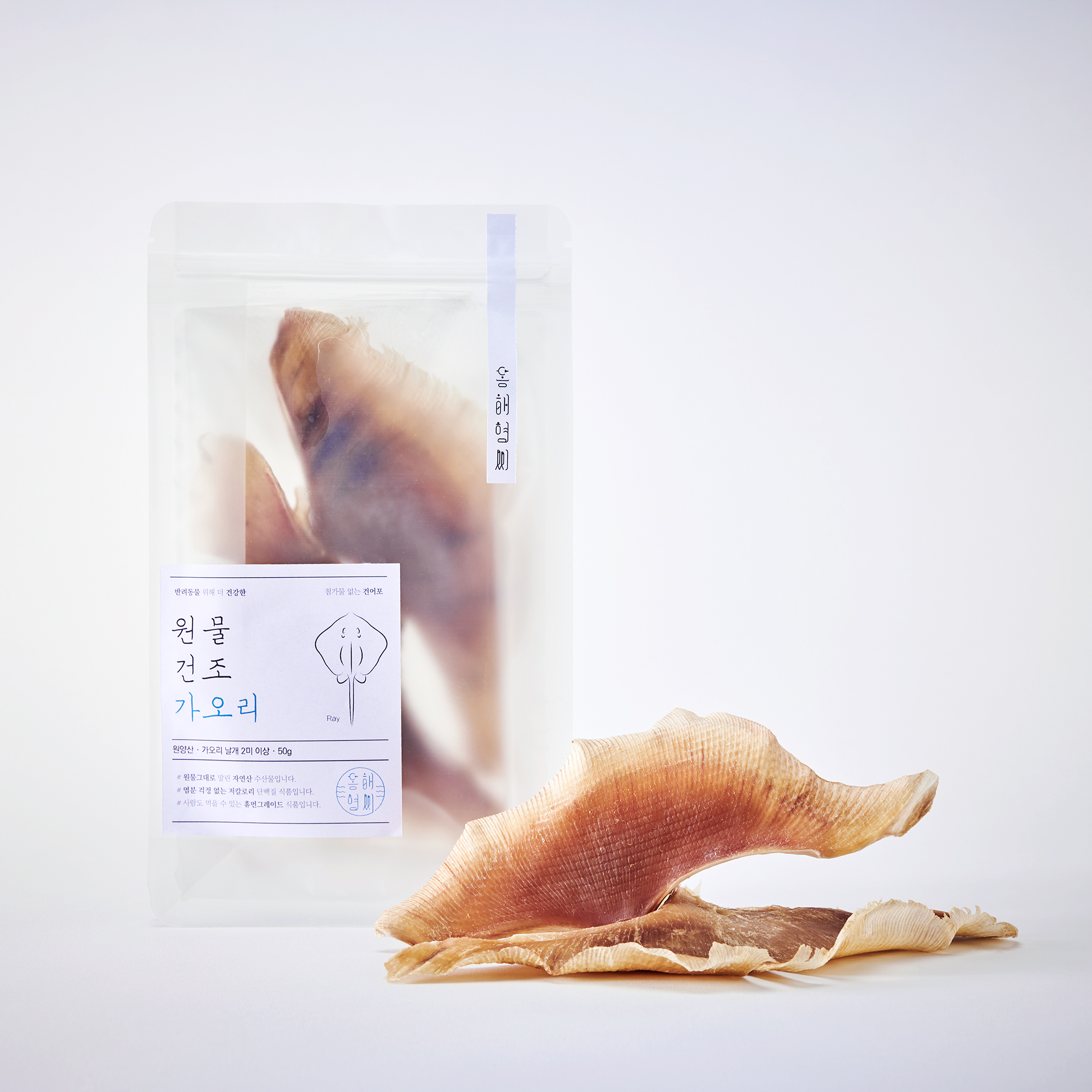 동해형씨 원물건조 가오리 수제간식 60g - 상세 이미지 2