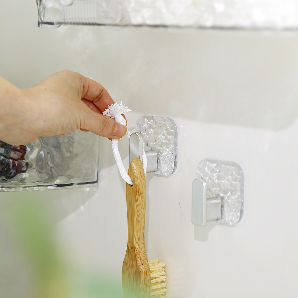 플라라 퓨어아쿠아 접착식 무타공 매직 후크 벽 도어 욕실 접착 고리 걸이 - 상품 이미지