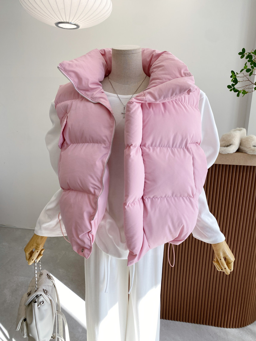 4color 팡파레 웰론 오버핏 여성 패딩조끼 상세 이미지 46