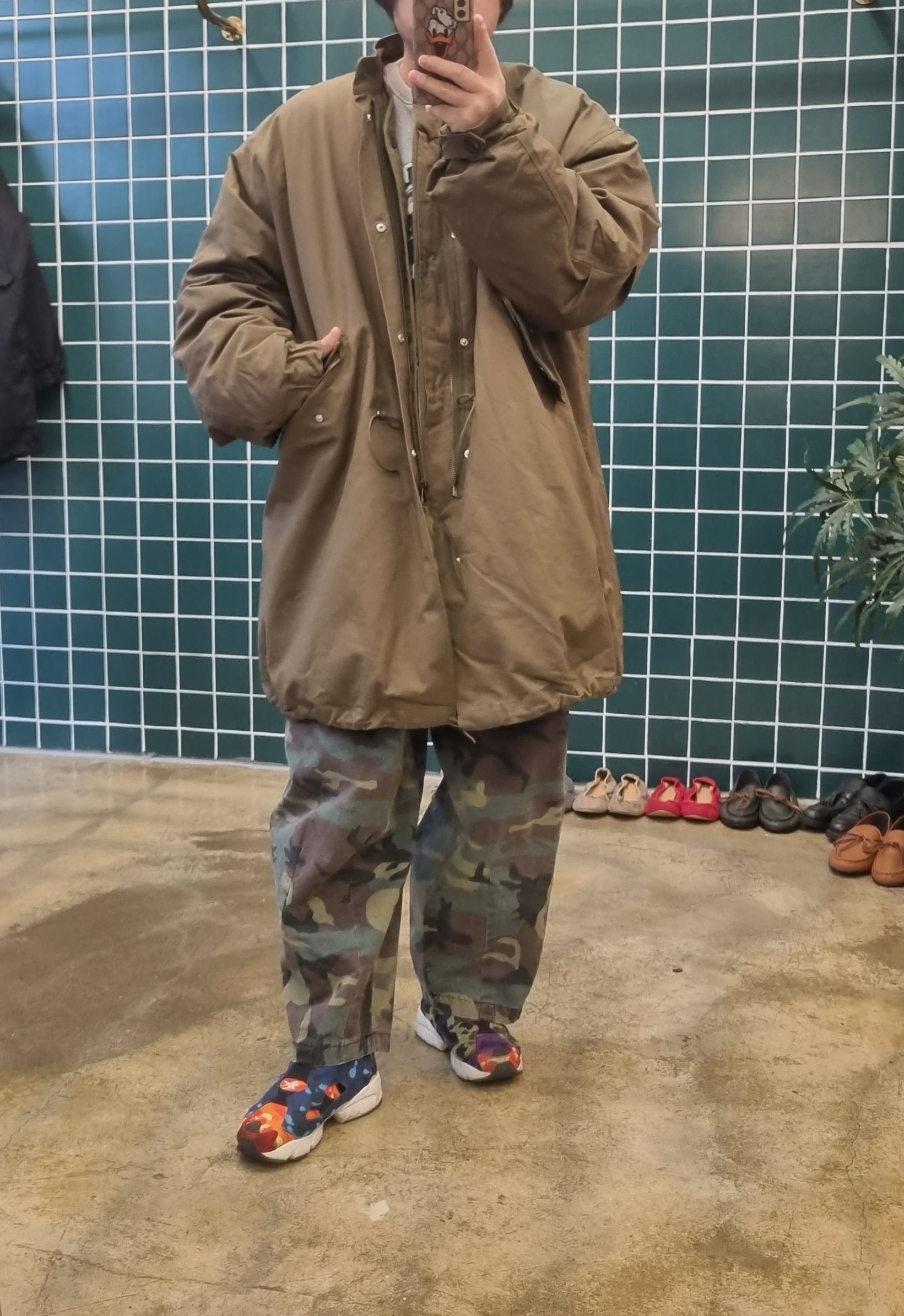 (무배)가을 립스탑 와이드 팬츠 - 상세 이미지 3