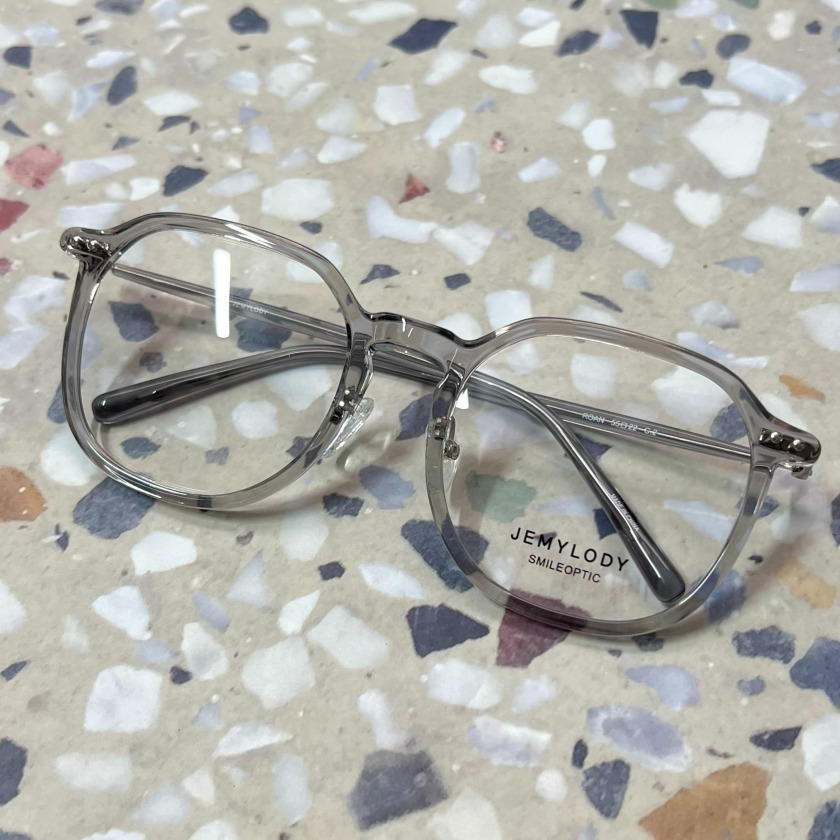 제미로디 사각뿔테 안경 블루라이트차단 빛번짐 가벼운 남자 여자 큰안경테