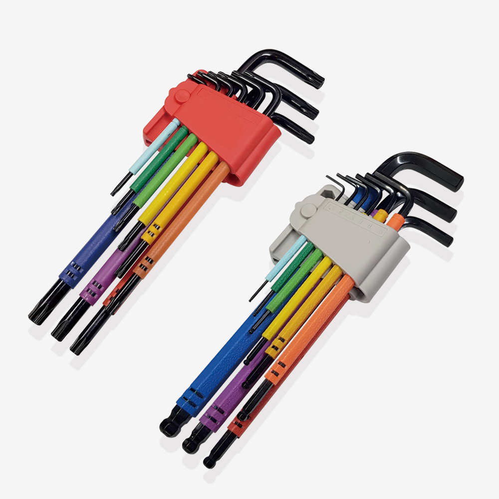 롱타입 레인보우 9PCS 육각볼렌치 별렌치 세트 - 상품 이미지