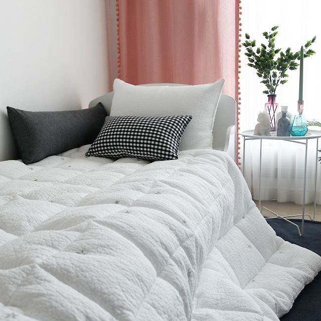 목화솜 간절기 싱글 아이방 순면 차렵이불