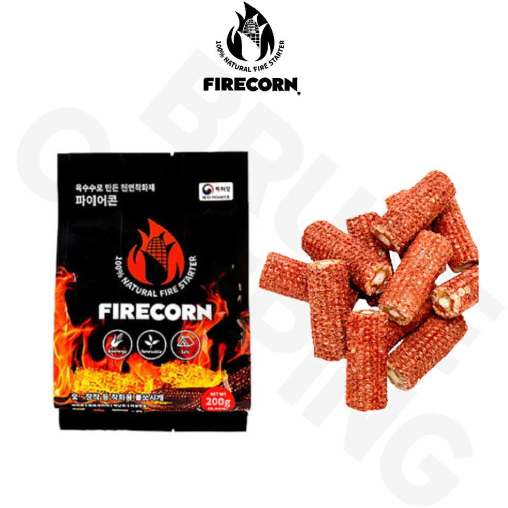 파이어콘 옥수수착화제 고체연료 200g 3세트 불쏘시개 캠핑 숯불 장작