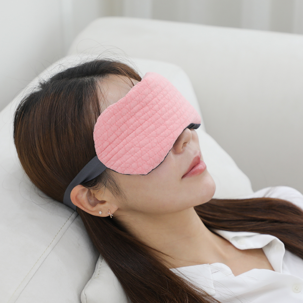 디자인허브 국산 팥 눈찜질팩 피앙세블루 코 비강 편백 곡물 온찜질 안대 비염 냉찜질