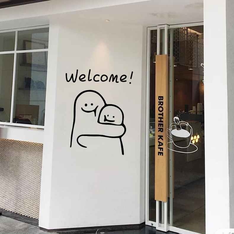 현관문레터링 시트지간판 현관 레터링 인스타스티커 - 상품 이미지