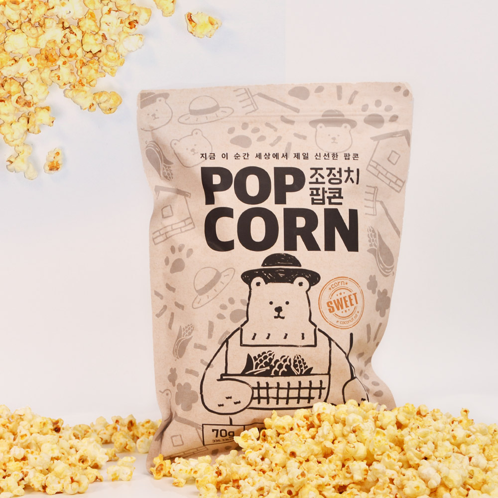조정치팝콘 nongmo 친환경 무농약 팝콘70g 5봉 세트 과자 간식 : 조정치고구마