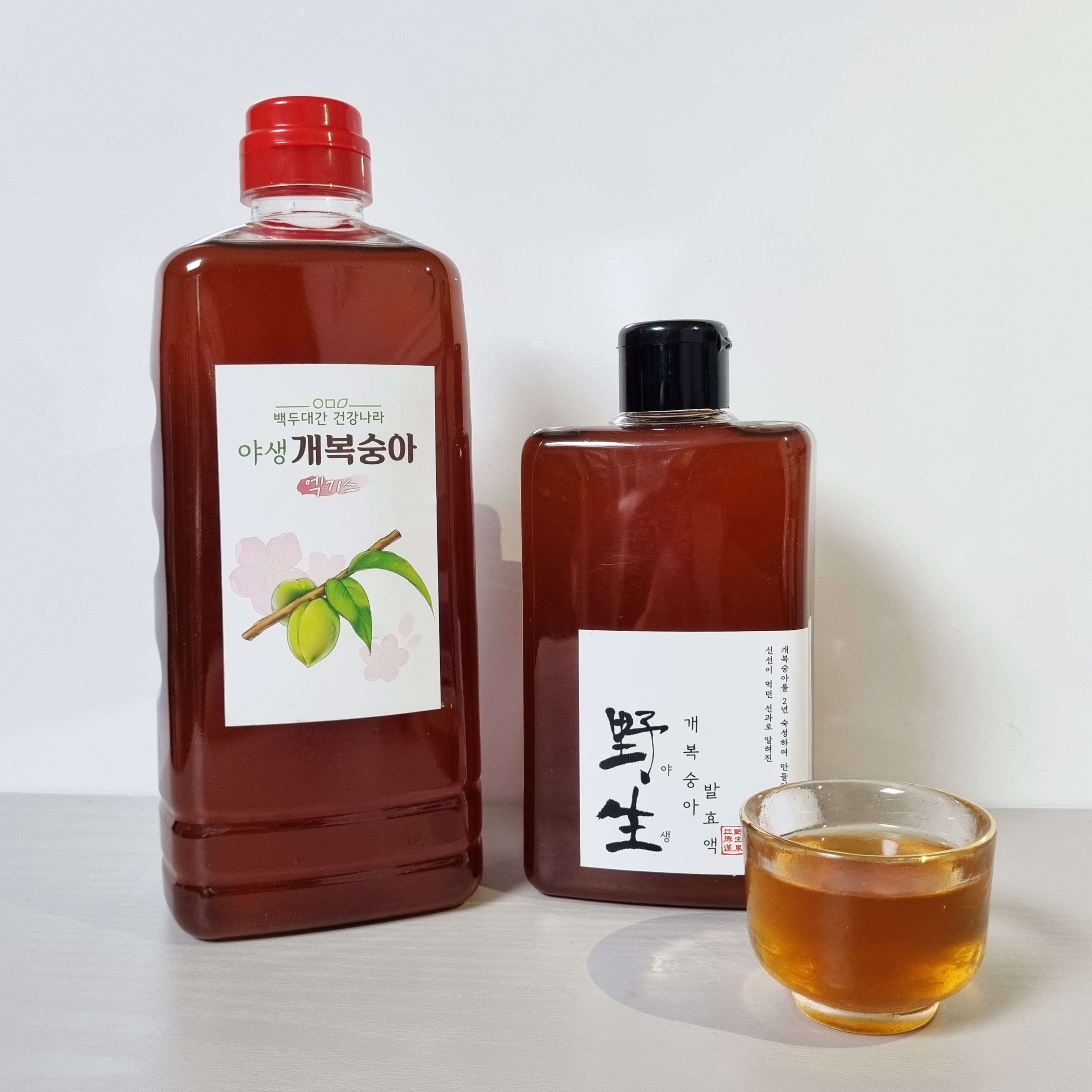 야생 개복숭아 발효액 600ml 산복숭아 액기스 돌복숭아 엑기스 물에 타먹는 진액 선물용 - 상세 이미지 3