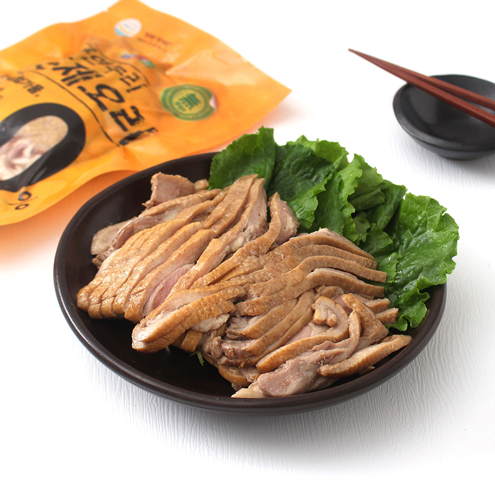 자연누리 무항생제 100% 천연재료 훈제오리 400g X 2팩 슬라이스 - 상세 이미지 4