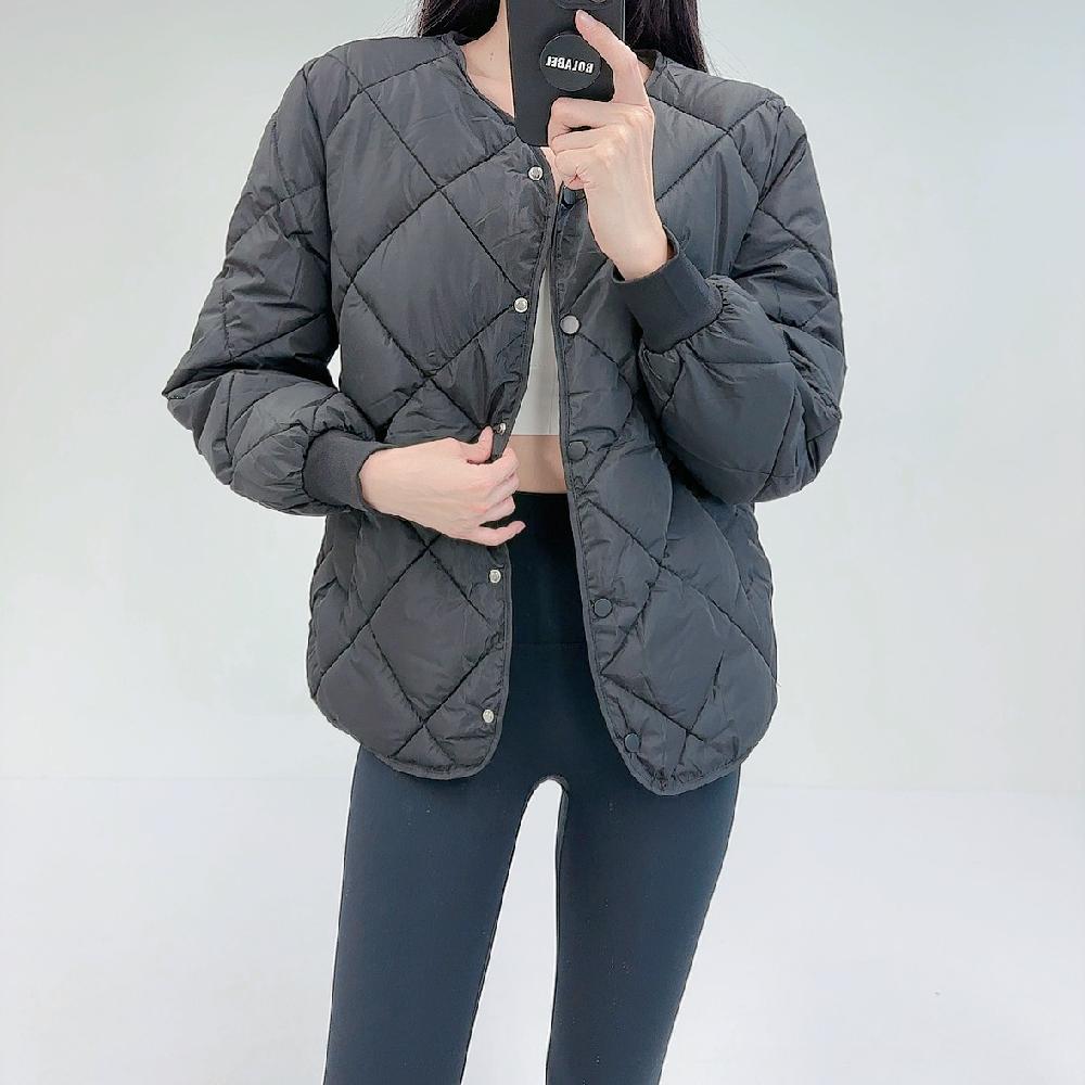 로라벨 디엔 경량패딩 여성 이너패딩 퀄팅 여자 후리스 점퍼 숏패딩 - 상세 이미지 3