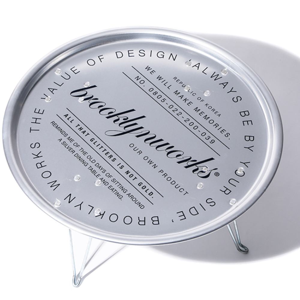 브루클린웍스 레트로 테이블 알루미늄 캠핑테이블 캠핑선반 쉘프