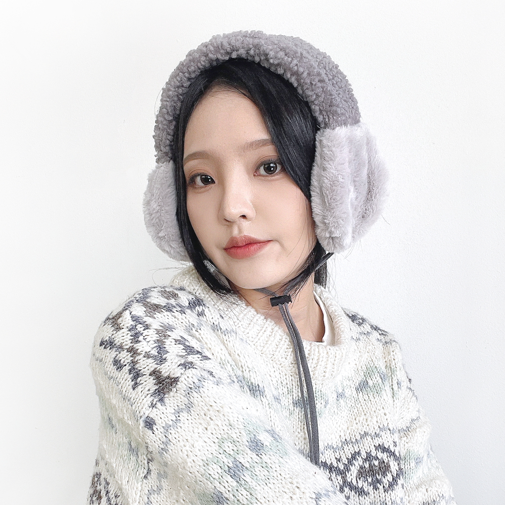 토퍼 뽀글이양털 밍크 여성 겨울 귀마개 귀도리