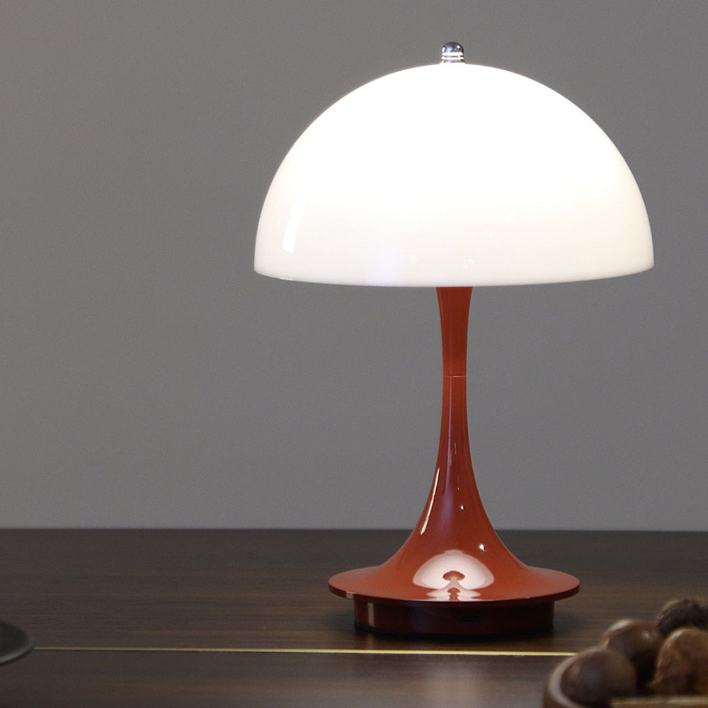 원하 LED 머쉬룸 스탠드 2W 레드 충전식 삼색변환 - 상품 이미지