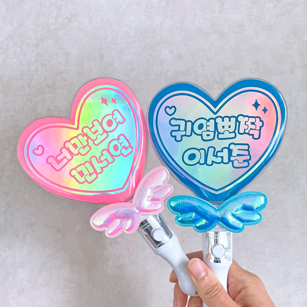 [MBN드라마 퍼스트레이디 협찬] LED 엔젤 하트응원봉 오로라 날개 미니하트봉 콘서트 재롱잔치 발표회 - 상세 이미지 5