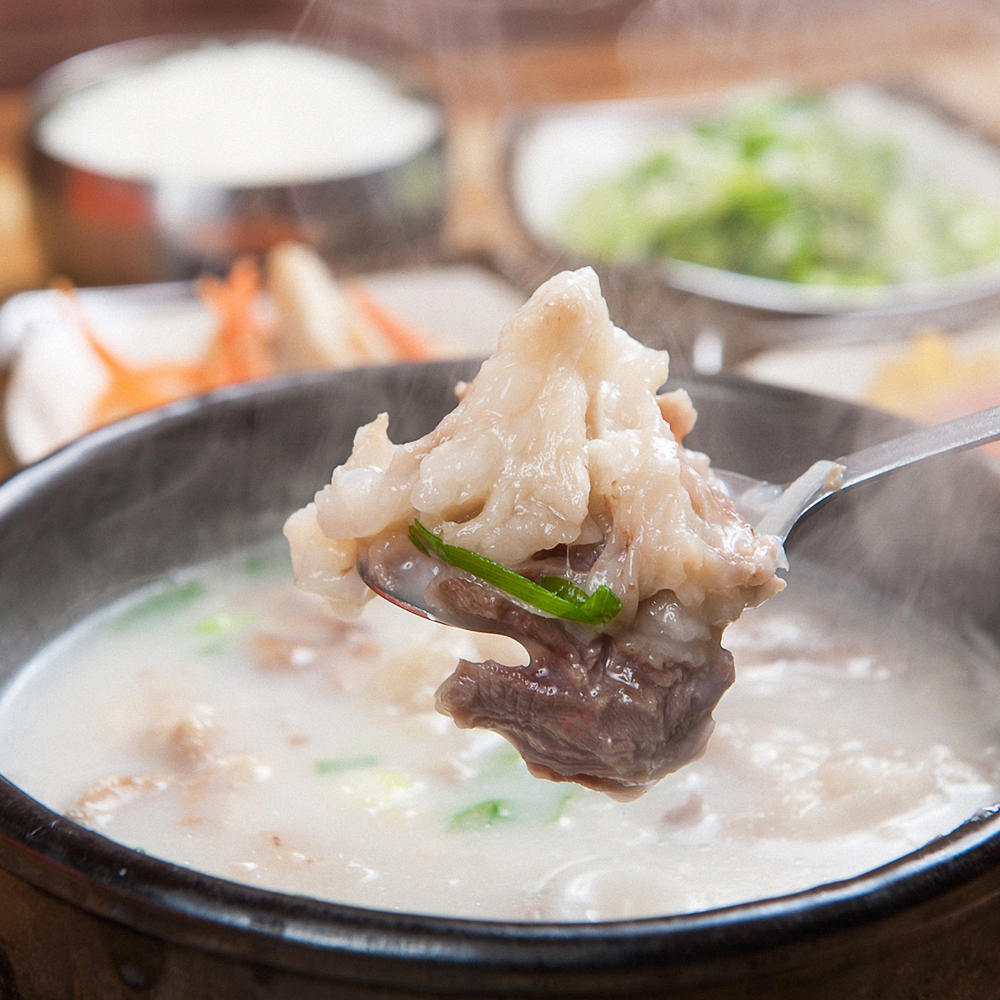 태백 설렁탕 맛집 푸짐한 가마솥 도가니탕 스지 900g 3인분 대용량 - 상세 이미지 3