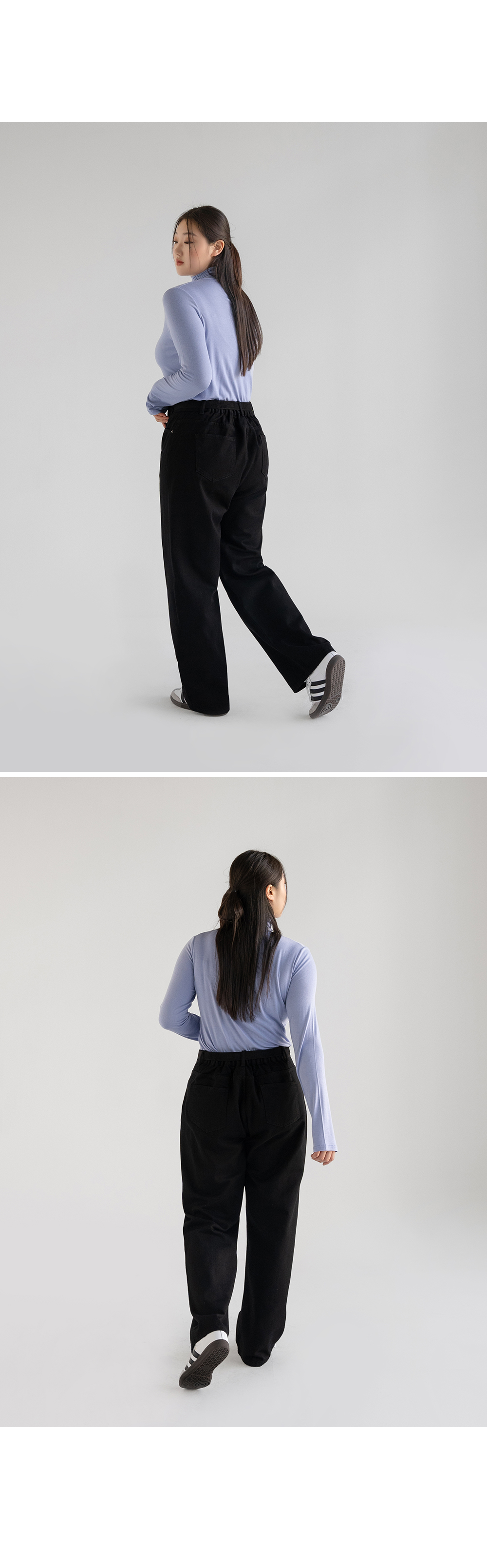 [단독][4천장돌파][MADE] 빅사이즈 S-4XL 뒷밴딩 딥컬러 코튼 와이드 팬츠 면바지 상세 이미지 38
