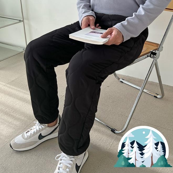 남자 기모 조거 팬츠 방한복 바지 깔깔이 바지 아저씨 바지