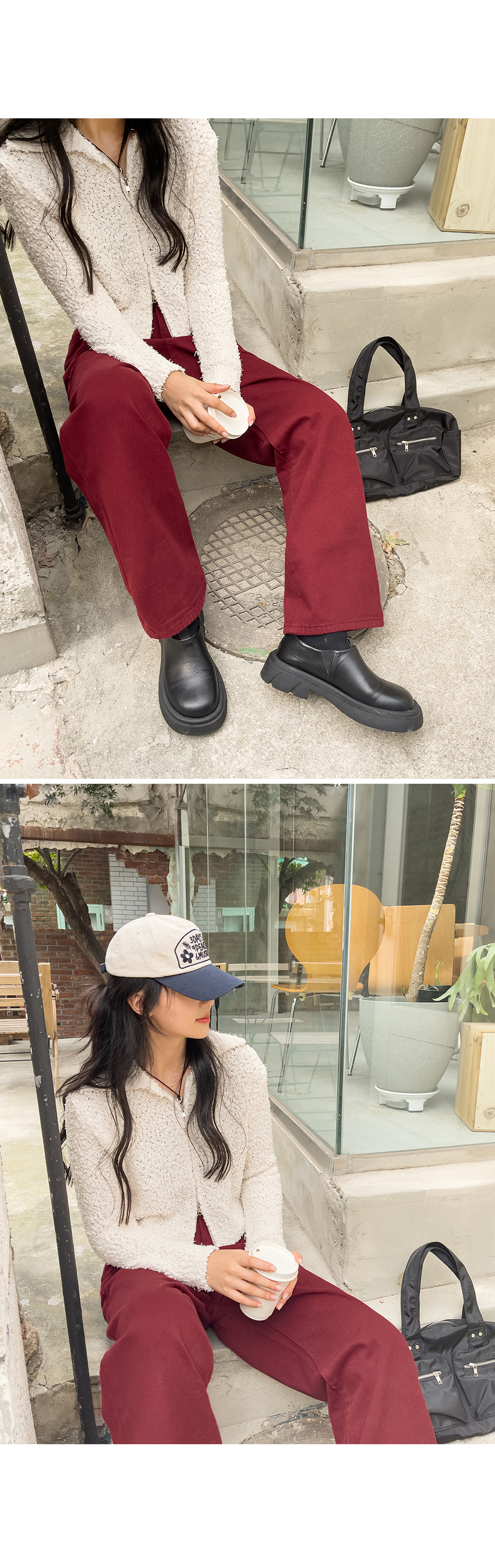[단독][4천장돌파][MADE] 빅사이즈 S-4XL 뒷밴딩 딥컬러 코튼 와이드 팬츠 면바지 상세 이미지 49