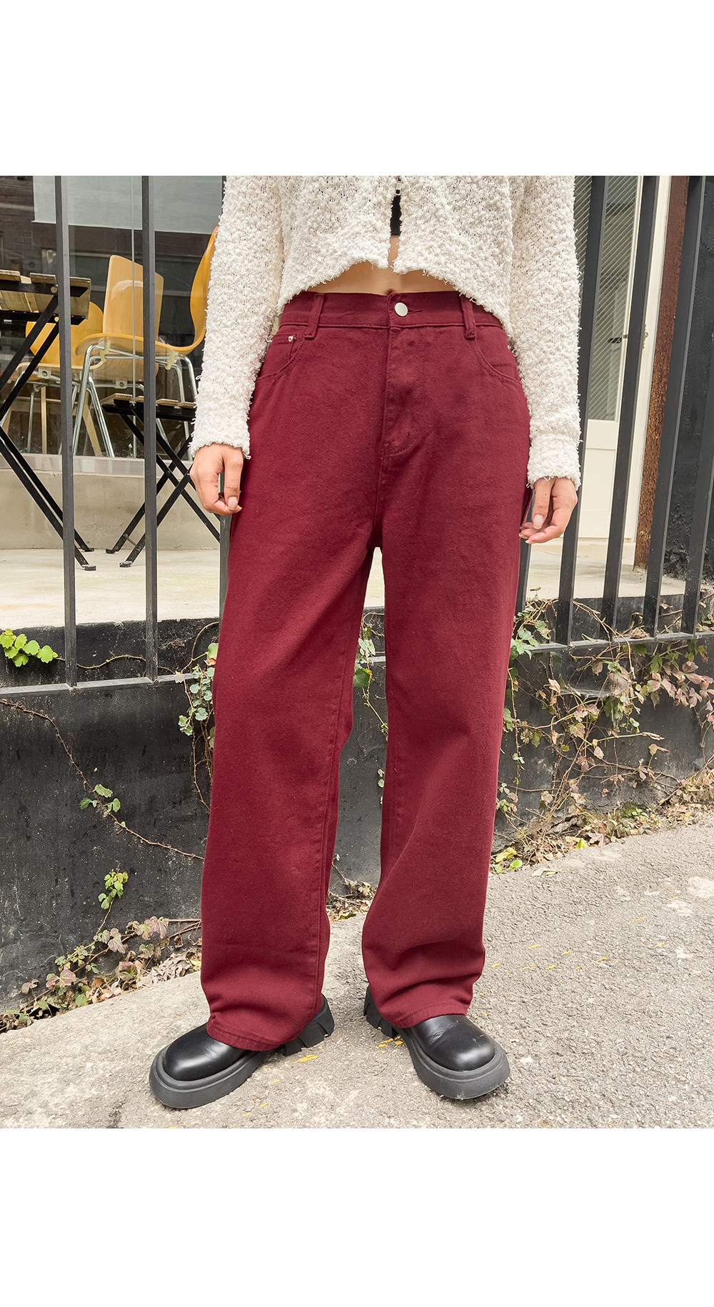 [단독][4천장돌파][MADE] 빅사이즈 S-4XL 뒷밴딩 딥컬러 코튼 와이드 팬츠 면바지 상세 이미지 53