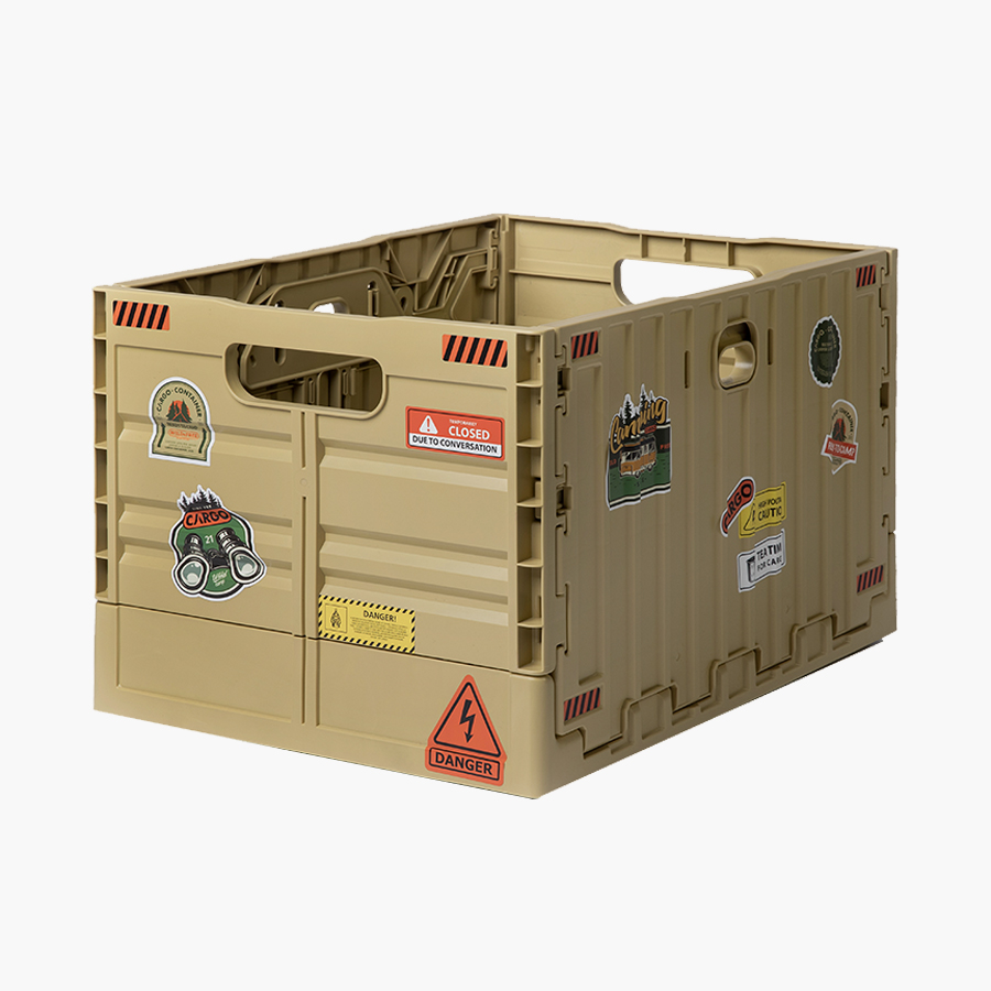 카고컨테이너 폴딩 박스 오픈형 캠핑 접이식 수납 정리함