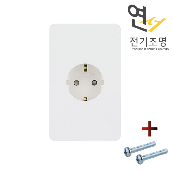 제일 디아트 2구 스위치 단로 전등 스위치 커버 화이트