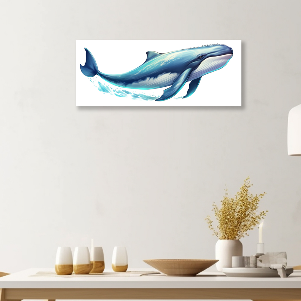 희망 고래 150x60cm 캔버스 액자 - 상세 이미지 4