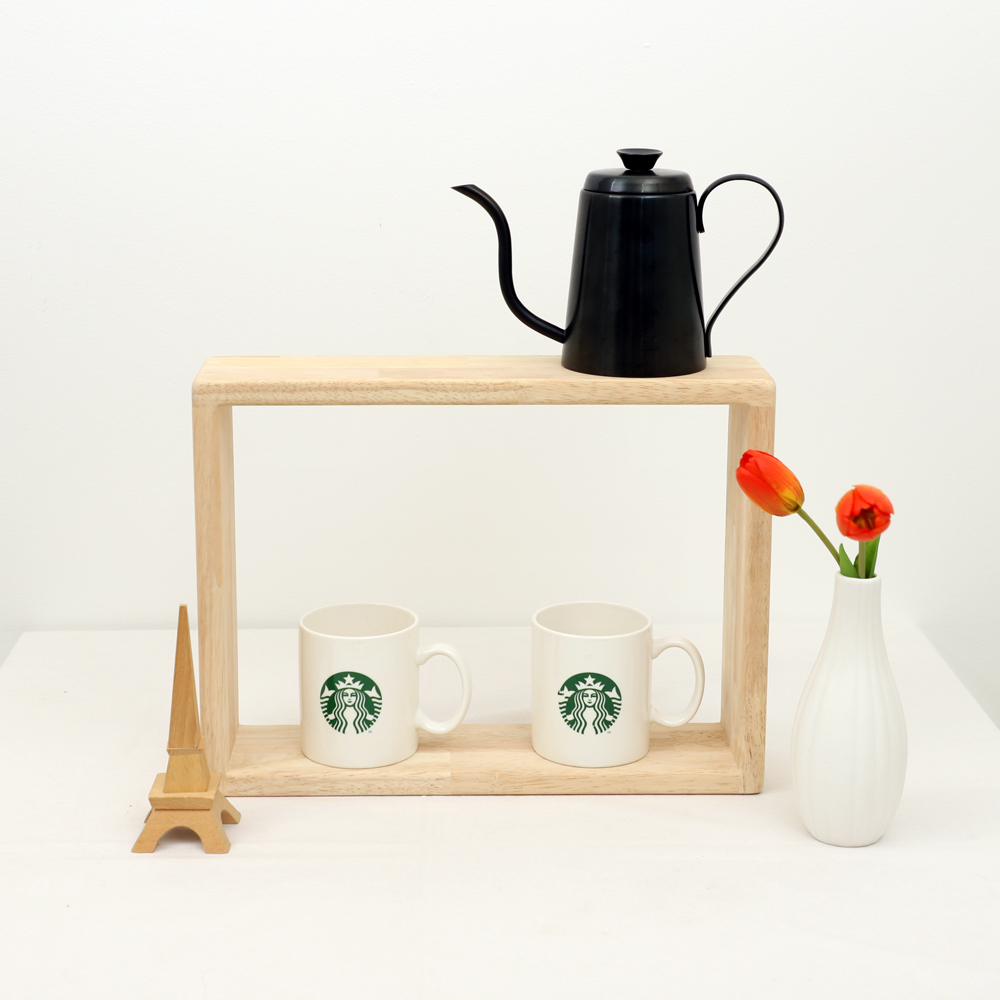 나무선반제작 원목 사각 네모 벽선반 거실테이블 200X100X150mm 이미지 4