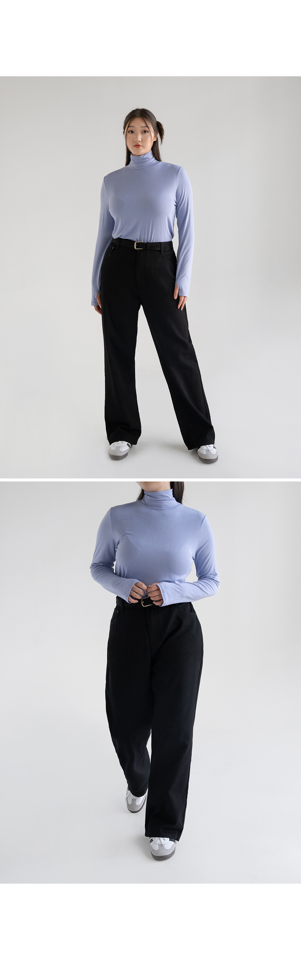 [단독][4천장돌파][MADE] 빅사이즈 S-4XL 뒷밴딩 딥컬러 코튼 와이드 팬츠 면바지 상세 이미지 31