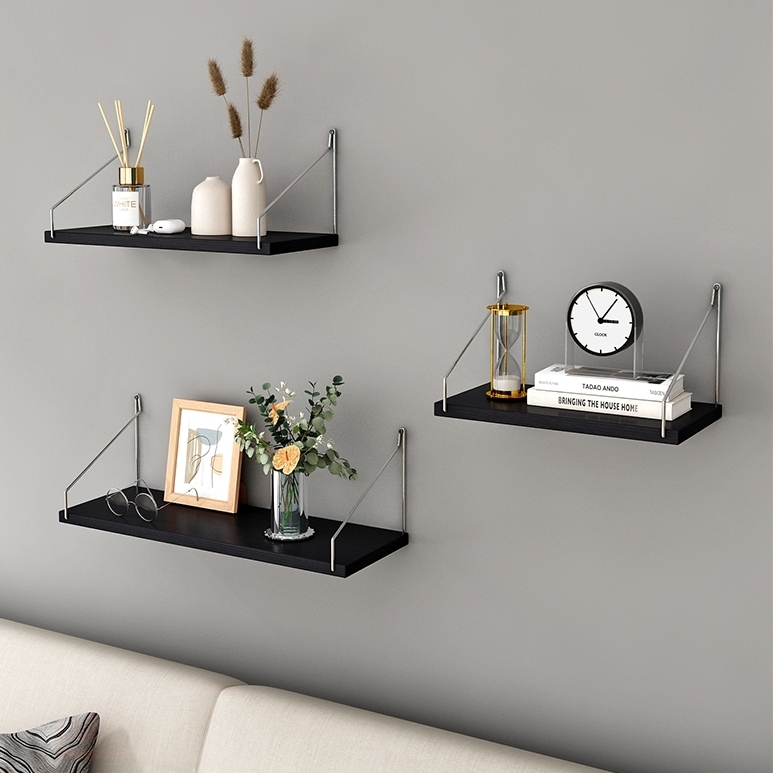 무타공 벽선반 원목 우드 나무 다용도 거실 벽걸이 선반 30cm - 상세 이미지 5