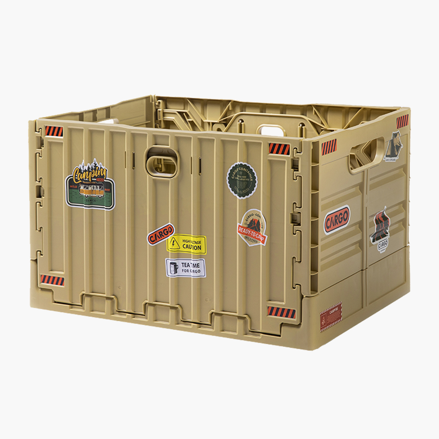 카고컨테이너 폴딩 박스 오픈형 캠핑 접이식 수납 정리함