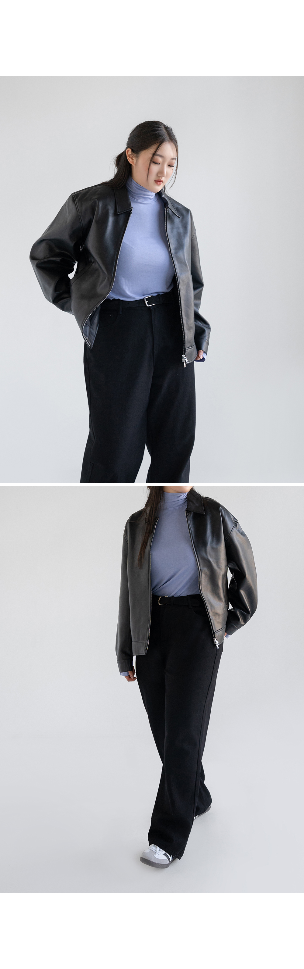 [단독][4천장돌파][MADE] 빅사이즈 S-4XL 뒷밴딩 딥컬러 코튼 와이드 팬츠 면바지 상세 이미지 35