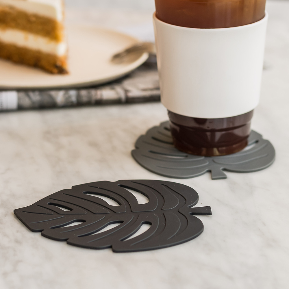 플라이토 국산 실리콘 나뭇잎 컵받침 티코스터 티코스트 11cm - 상세 이미지 5