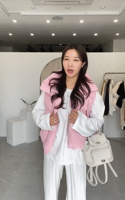 4color 팡파레 웰론 오버핏 여성 패딩조끼 상세 이미지 39