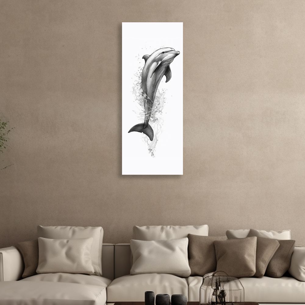 희망 고래 150x60cm 캔버스 액자 - 상세 이미지 5