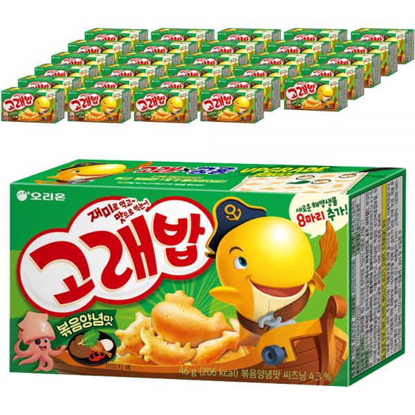 오리온 고래밥 볶음양념맛 과자, 46g, 30개 46g × 12개 : HoHo shop