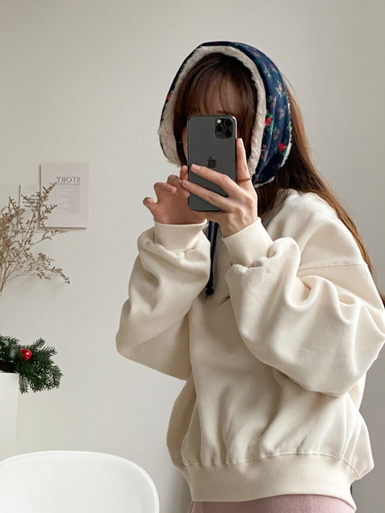 레트로 플라워 에코퍼 귀도리 귀마개 3color 상세 이미지 14