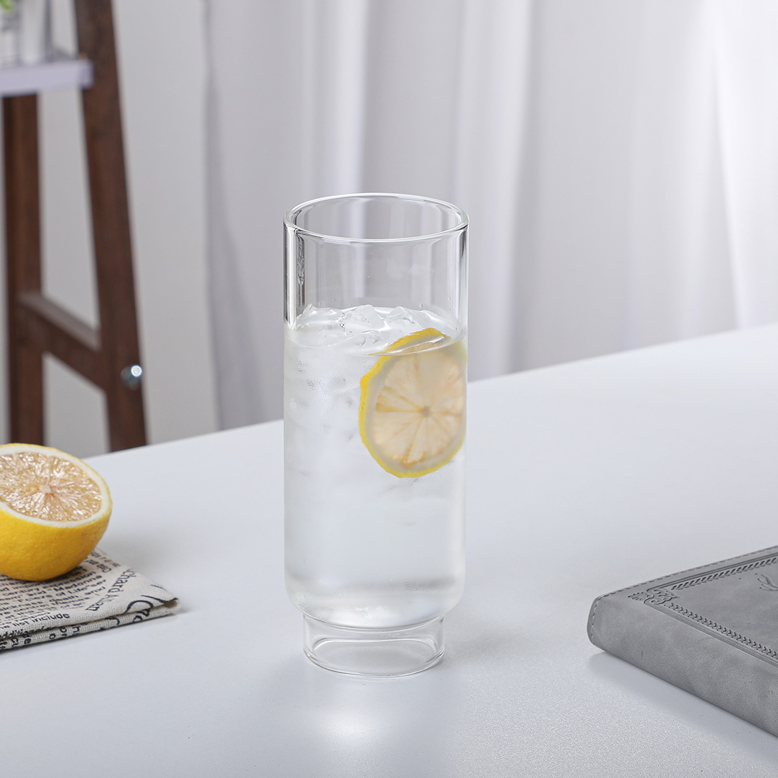 [마린] 베이직 내열유리 고블렛잔 500ml, 2개, 투명 - 상세 이미지 3