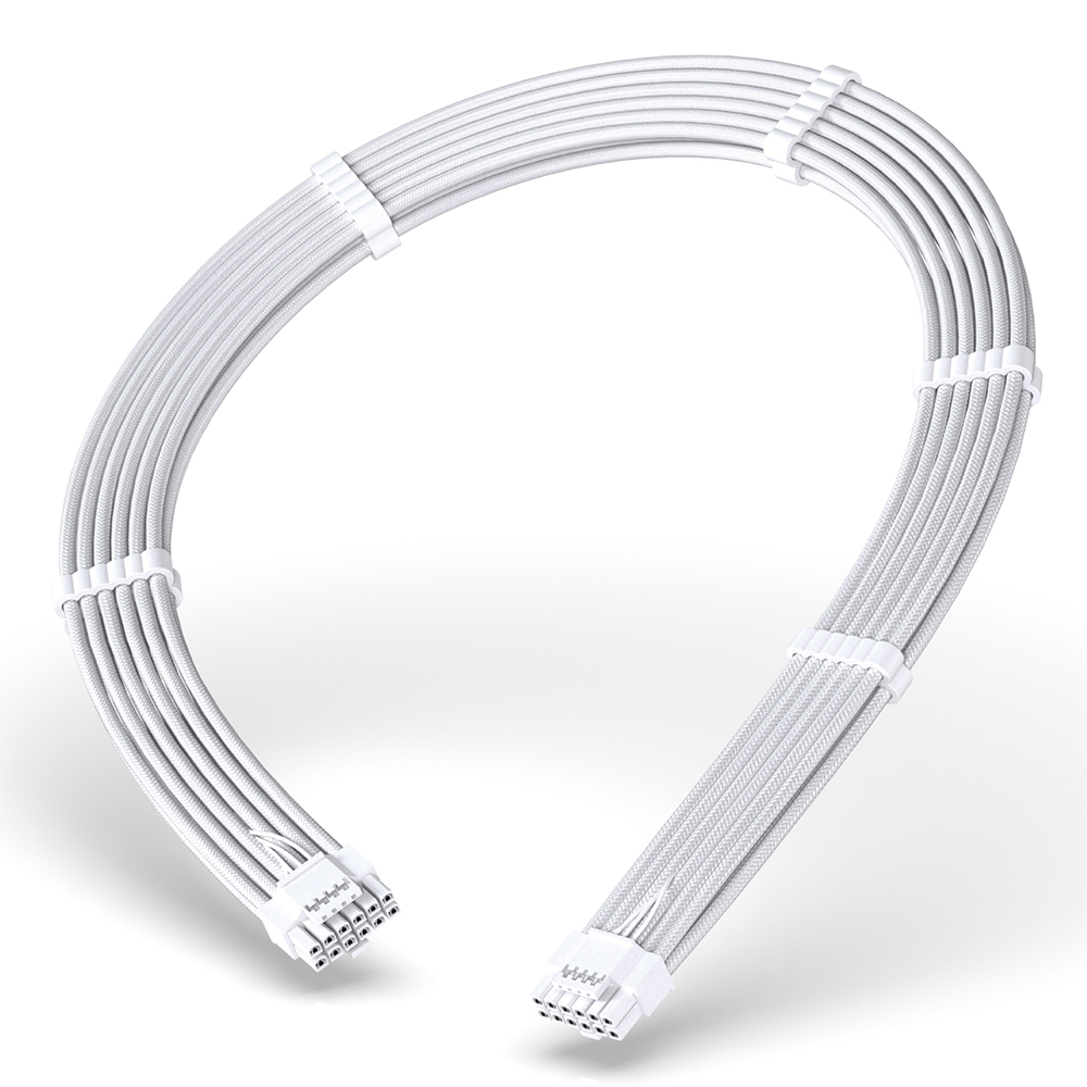 EZDIY-FAB 12V-2x6 다이렉트 슬리빙 16AWG 케이블 화이트 - 메인 이미지