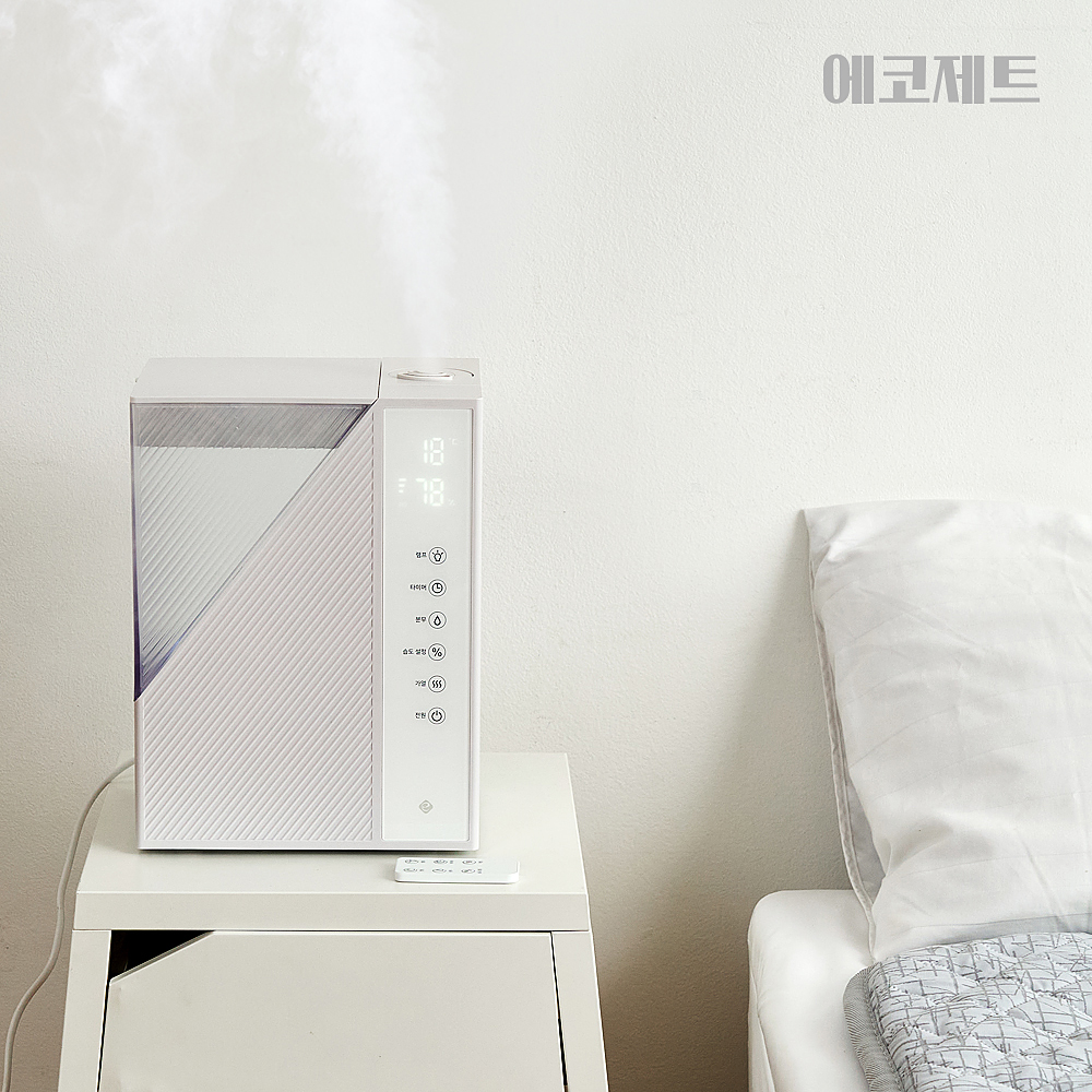 에코제트 웜 가습기 간편 통세척 5리터 대용량 밤샘가습 가열