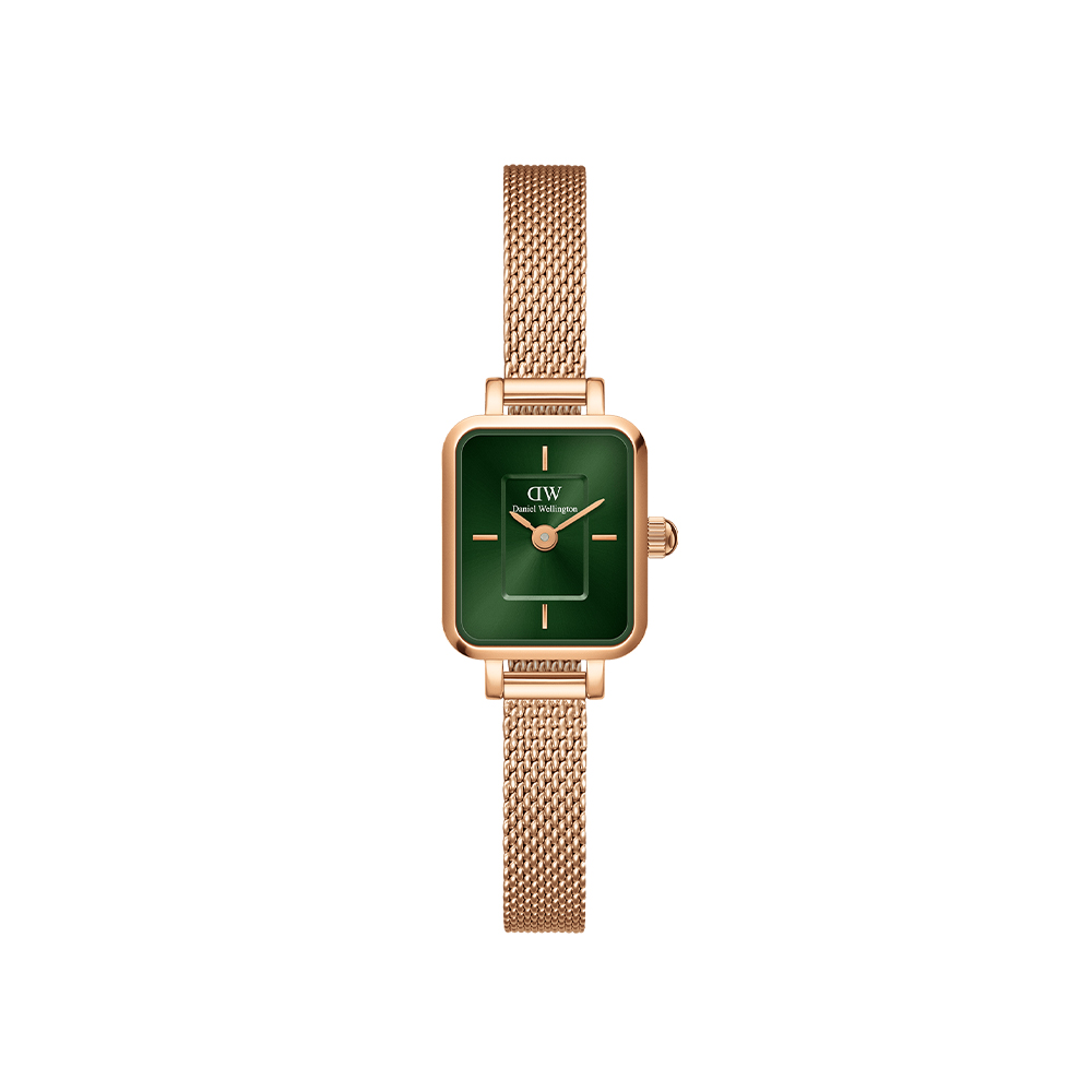 다니엘 웰링턴 QUADRO MINI MELROSE EMERALD 그린다이얼 여성시계 - 상품 이미지